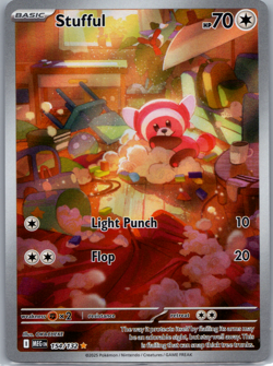 2025 Pokemon Mega Evolution Stufful Illustration Rare #154/132 - Image 1