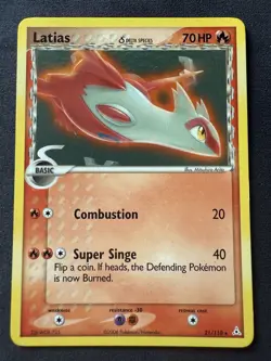 Latias (Delta Species) 21/110 Pokemon Holon Phantoms Regular Rare Non Holo LP - Image 1
