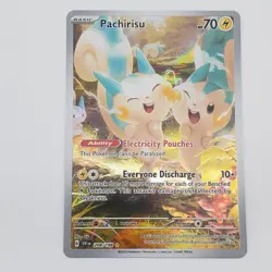 PACHIRISU 208/198 Illustration Rare Scarlet & Violet Pokemon TCG LP+ - Image 1