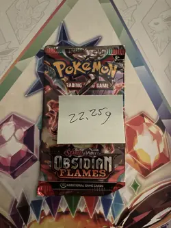 VERY HEAVY! 22.25 Gram Obsidian Flames Pokemon TCG Factory Sealed Booster Pack! - Image 2