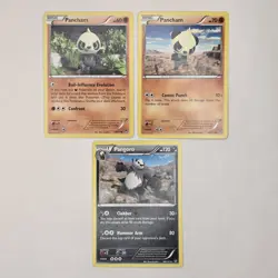 Pancham + Pangoro 59,60+68/111 XY Furious Fists NM Pokemon - Image 1