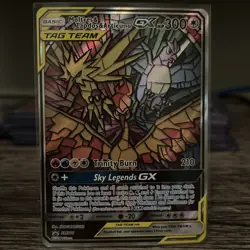 Moltres Zapdos Articuno GX SM210 Alt Art Promo Tag Team Pokemon Card - Image 1
