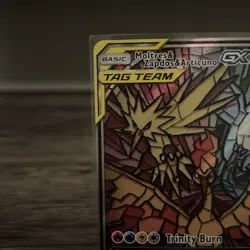 Moltres Zapdos Articuno GX SM210 Alt Art Promo Tag Team Pokemon Card - Image 2