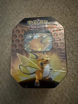 Pokemon TCG Hidden Fates Raichu GX Tin — Factory Sealed — English - Image 1