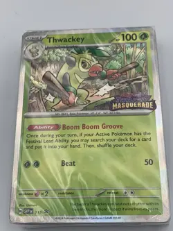 Pokemon TCG | Thwackey 115 | Twilight Masquerade Build And Battle Deck Sealed - Image 5