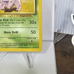 Nidorino 1999 Pokemon TCG #37/102 Base Set Regular WoTC Uncommon NM - Image 2