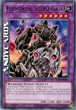 ELEMENTAL HERO GAIA (Gaia Eroe Elementale) • Comune • BLC1 EN154 • 1Ed • Yugioh! - Image 1
