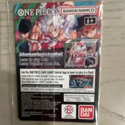 Bandai Namco One Piece CCG Monkey D. Luffy US Voyage Promo Full Art Holo Card - Image 4