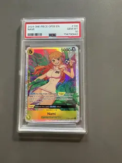 2024 ONE PIECE OP08-TWO LEGENDS #106 NAMI PSA GEM MT 10 - Image 1