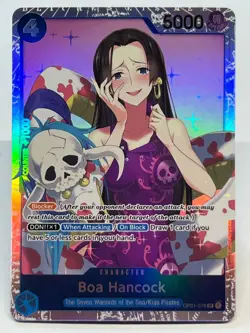 Boa Hancock OP01-078 One Piece TCG English SR Super Rare Foil MINT - Image 1