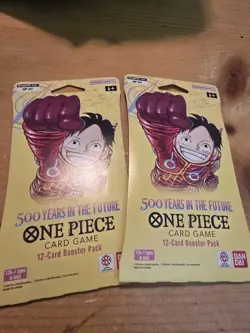 One Piece OP-07 500 Years in the Future Sleeved Booster Pack, English 2 Packs - Image 1