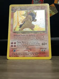 Pokemon Neo Genesis 2000 Typhlosion Holo Rare Card TCG 17/111 - Image 3
