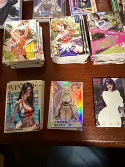 400+ Waifu Anime Card Lot and 2 Big and 4 Small Waifu Binders - 50 Metal Cards - Image 3