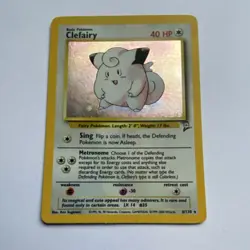 Pokemon Clefairy 40 HP Holo Rare 6/130 Base Set 2 2000 Wizards English TCG Card - Image 1