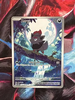🔥Pokemon TCG Zorua White Flare Illustration Rare Holo Card 142/086 NM+🔥 - Image 1