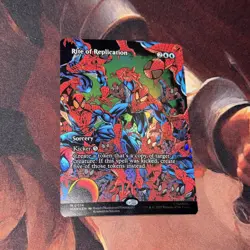 Rite Of Replication X1 Mtg Spider-Man Eternal Legal Nm Borderless Foil - Image 1