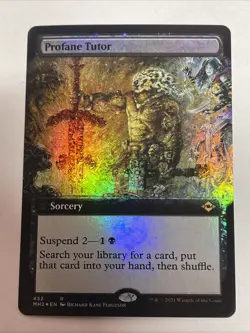 Profane Tutor (Extended Art) Modern Horizons 2 Foil #452 Rare - Image 1