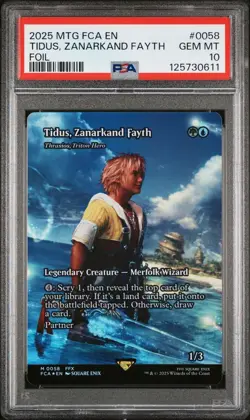 Tidus, Zanarkand Fayth (Showcase Foil) - #58 - Final Fantasy - PSA 10 - Image 2