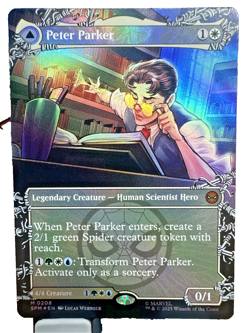 2025 Magic MTG Marvel's Spider-Man / Peter Parker Amazing Foil M0208 Borderless - Image 2