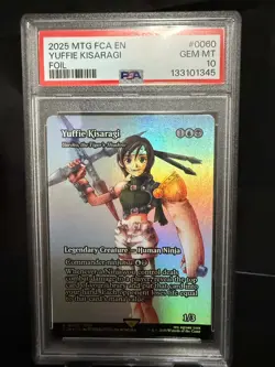 2025 MTG FINAL FANTASY: THROUGH THE AGES FOIL #0060 YUFFIE KISARAGI PSA 10 - Image 1