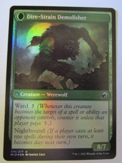 MTG Burly Breaker 174/277 Mid Midnight Hunt Uncommon Foil NM! - Image 2