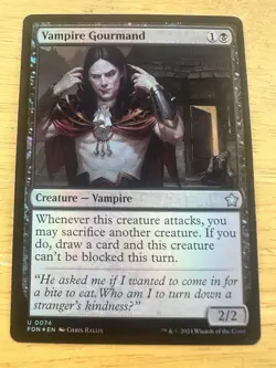 Vampire Gourmand (Foil) - FDN - Uncommon - MTG Magic Pack fresh - Image 1
