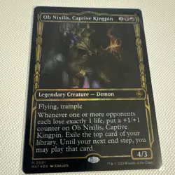 MTG - Ob Nixilis, Captive Kingpin - FOIL SHOWCASE - MAT #91 - Mythic - NM - Image 1