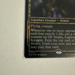 MTG - Ob Nixilis, Captive Kingpin - FOIL SHOWCASE - MAT #91 - Mythic - NM - Image 2