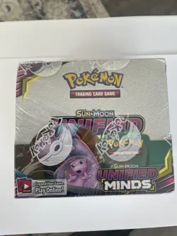 Brand New Factory Sealed 2019 Pokemon Sun and Moon Unified Minds Booster Box - Image 1