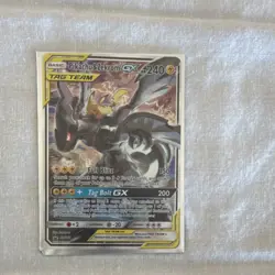 Pokemon Pikachu & Zekrom GX TAG TEAM Promo SM168 Holo SM Card - Image 1