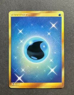 Pokemon TCG Holo Water Energy Secret Rare 124/111 SM-Crimson Invasion - Image 1