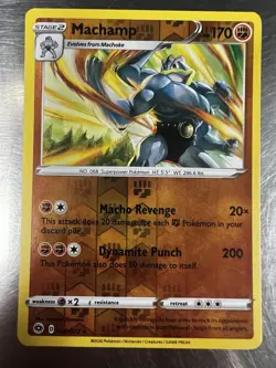 Machamp - Champion's Path - 026/073 - Reverse Holo Rare - Pokemon TCG - NM - Image 1