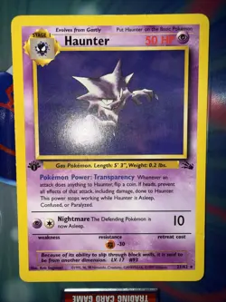 👾 1999 Pokemon Fossil | HAUNTER #21 1st EDITION NON-HOLO | Great Condition! - Image 1