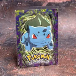 1991 Pokemon Topps TV Animation Black Logo E1 Bulbasaur - Image 1