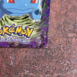 1991 Pokemon Topps TV Animation Black Logo E1 Bulbasaur - Image 4