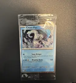 Pokemon Paradox Rift Chien-Pao 057/182 Cosmos Holo Sealed Exclusive - Image 1