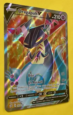 Dragapult V 2020 Pokemon Sword & Shield Rebel Clash FULL ART HOLO 183/192 - Image 3