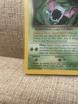 Dark Golbat 7/82 Team Rocket Holo LP Pokemon TCG - Image 5