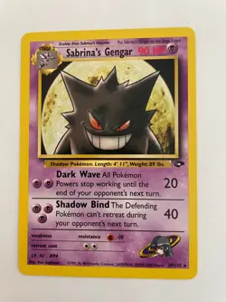 Pokemon TCG Sabrina's Gengar Gym Challenge 29/132 Non-Holo Rare Unlimited NM - Image 1