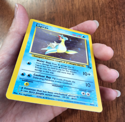 Pokemon TCG Lapras Fossil 10/62 holo rare 1999 WOTC LP - Image 3