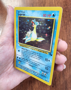 Pokemon TCG Lapras Fossil 10/62 holo rare 1999 WOTC LP - Image 5