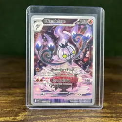 Chandelure 103/086 Sv: White Flare Illustration Rare Pokemon English NM - Image 1