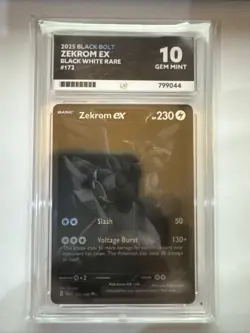 Zekrom EX Black Bolt 172/086 English Pokemon BWR Ace 10￼PERFECT SUBS - Image 1
