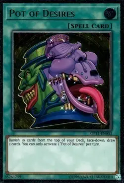 Yugioh! LP Pot of Desires - OP11-EN003 - Ultimate Rare - Unlimited Edition Light - Image 1
