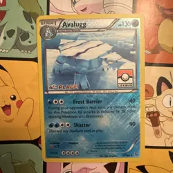 Pokemon Avalugg - 31/106 League challenge 4th Place prize card NM - Image 2