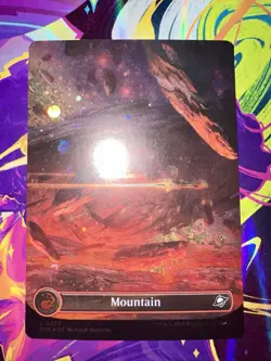 L 0265 Mountain FOIL BORDERLESS Full Art Land Edge of Eternities EOE MTG Card - Image 3