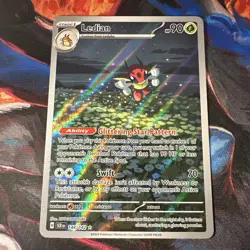 Pokemon TCG Stellar Crown Ledian Illustration Card 144/142 - Image 1