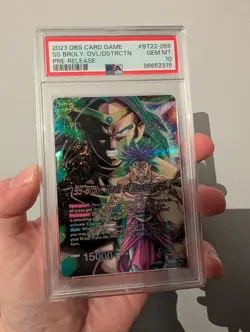 SS Broly, Devil of Destruction Pre-Release PSA 10 Dragonball Super Card Game TCG - Image 1