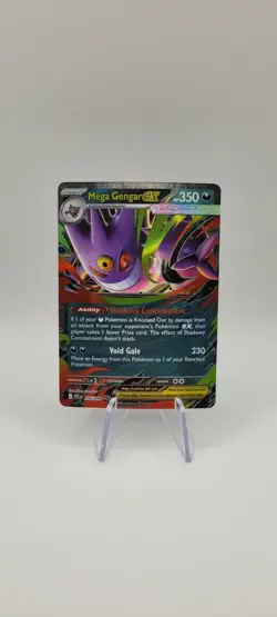 Pokemon TCG: Mega Gengar EX 056/094 Phantasmal Flames Holo Rare Card NM - Image 1