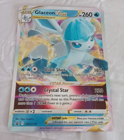Glaceon VSTAR SWSH197 Jumbo Cards Holo Black Star Promo - Image 1